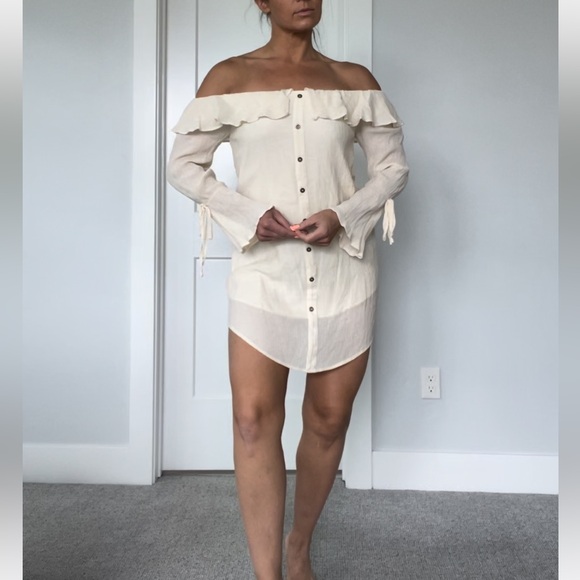 hommage Dresses & Skirts - Hommage LA Off the Shoulder Tunic Dress Size M